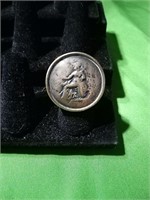 Silpada Sterling 925 Roman Coin Ring Sz 5.25