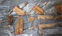 lot of Jorgensen wooden clamps