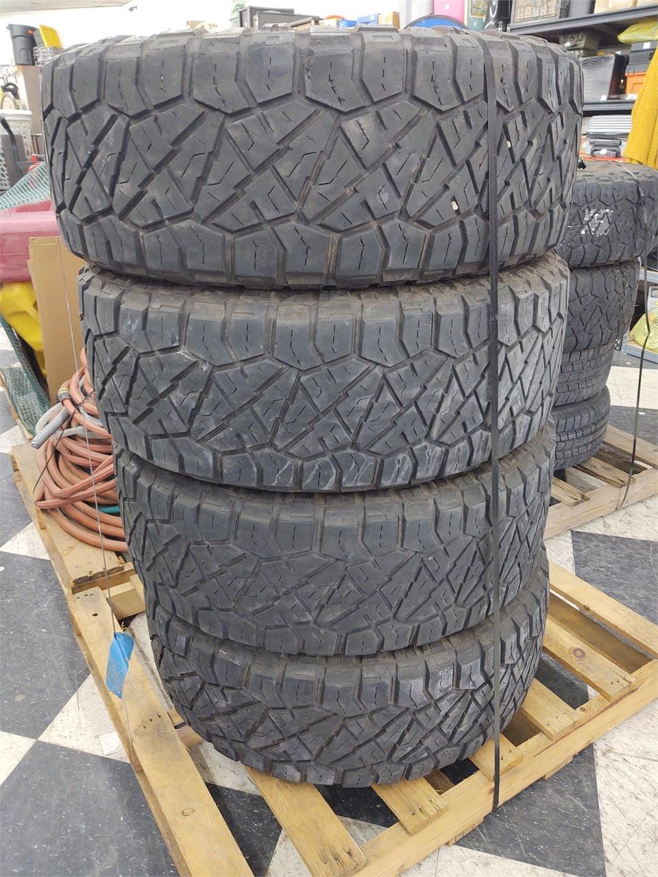 (4) 37X12.50R22LT Tires