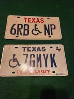 Texas Disability Plate Lot