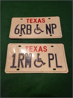 Texas Disability Plate Lot