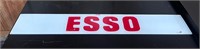 25”x4” glass Esso gasoline pump plate advertising