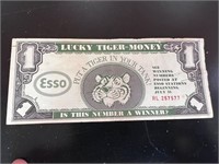 1966 Esso Lucky Tiger Money Promotional Contest