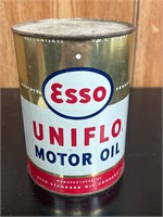Sealed Full! Esso Uniflo 1 Qt metal aluminum