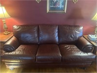 Berkline Leather Brown Sofa