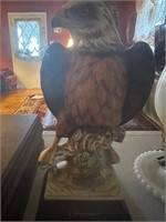 Vintage Osamu Ceramic Bald Eagle Figurine