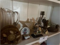Shelf of Asst Items of Home Decor