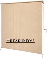 (used/read) Coolaroo Cordless Roller Shade, 6'x6'