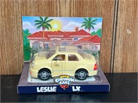 Leslie LX Vintage Chevron Car Toy 1998 NIB