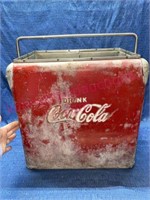 Antique Coca-Cola cooler (no lid) larger
