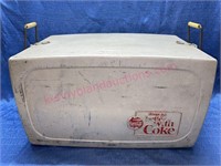 1960s Coca-Cola cooler (larger) w/ lid & tray