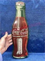 Old metal Coca-Cola thermometer (5x17)