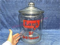 Lrg Vtg Lay's Go B-Tweens glass jar