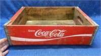 Red Coca-Cola wood crate