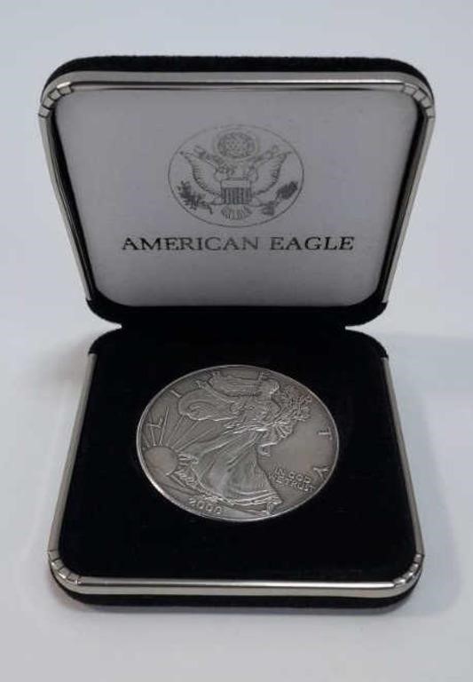 2000 American Silver eagle with presentation