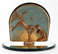 Erte "Femme Fatale" Bronze Vanity Mirror, 1985