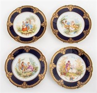 Sevres Chateau de St Cloud Porcelain Plates, 4