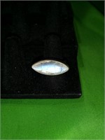 Sterling Silver 925 Moonstone Ring Size 7.25