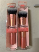 2-Real Techniques InstaPop Face Brush,, 2 Count