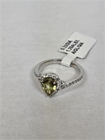 Platinum Alexandrite & Diamond Ring