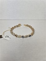 Multi Color Sapphire & Diamond Bracelet