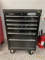 Cobalt 6 drawer, lockable rollaround toolbox with