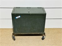 Buck Military Green Rolling Document Box