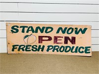 Double Sided Metal Produce Highway Sign