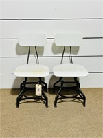 Pair of Toledo Metal/Wood Chairs