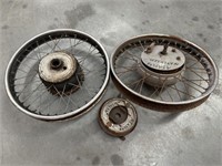 2 x Vintage MATCHLESS Motorcycle Wheels & Other