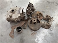 Vintage AJS Motorcycle Engine In Parts