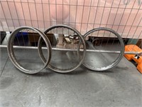 3 x Vintage Motorcycle Spoked Wheel Rims