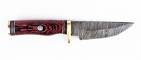 Knife Damascus Blade Hand Made Custom Knife