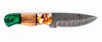 Knife Damascus Blade Hand Made Custom Knife