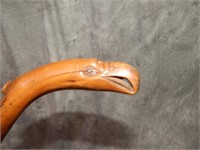 Carved EAgle Head Antique Crooked stick Cane