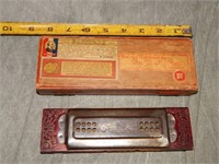 Hohner Antique Harmonica w/Box (works great)