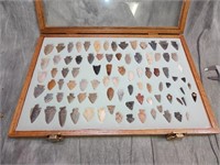 Large Collection of Native American Arrowheads