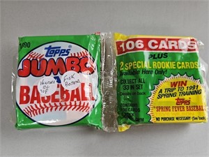 1990s Topps Baseball Jumbo Pack w/180 Cards
