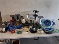 large lot partial wire spools