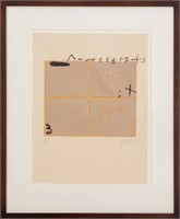 Antoni Tapies Abstract Embossed Etching & Aquatint