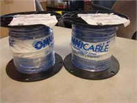 two spools 22 AWG wire, 500 ft each