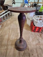 Vintage Tall Wood Lamp Table