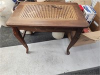 Vintage End Table (with wicker)