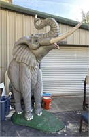 Near life size Carnival Elephant bookend 9.5' x 7.