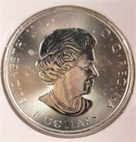 2018 Canadian Elizabeth II 8 Dollar Silver Coin