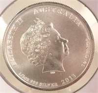 2013 Australia Elizabeth II 1/2 oz. Silver