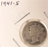 1941 S Mercury Silver Dime