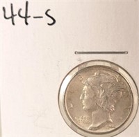 1944 S Mercury Silver Dime