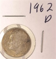 1962 D Roosevelt Silver Dime