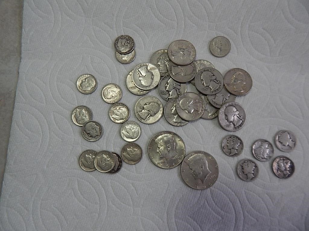 Lot of 90% Silver Coins $6.70 face value